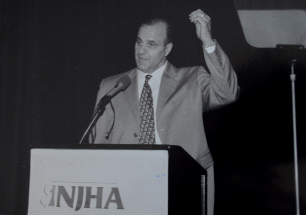 The New York Yankees skipper Joe Torre spoke to the NJHA Annual Meeting in June 2001, sharing wisdom from his many years on championship baseball teams.