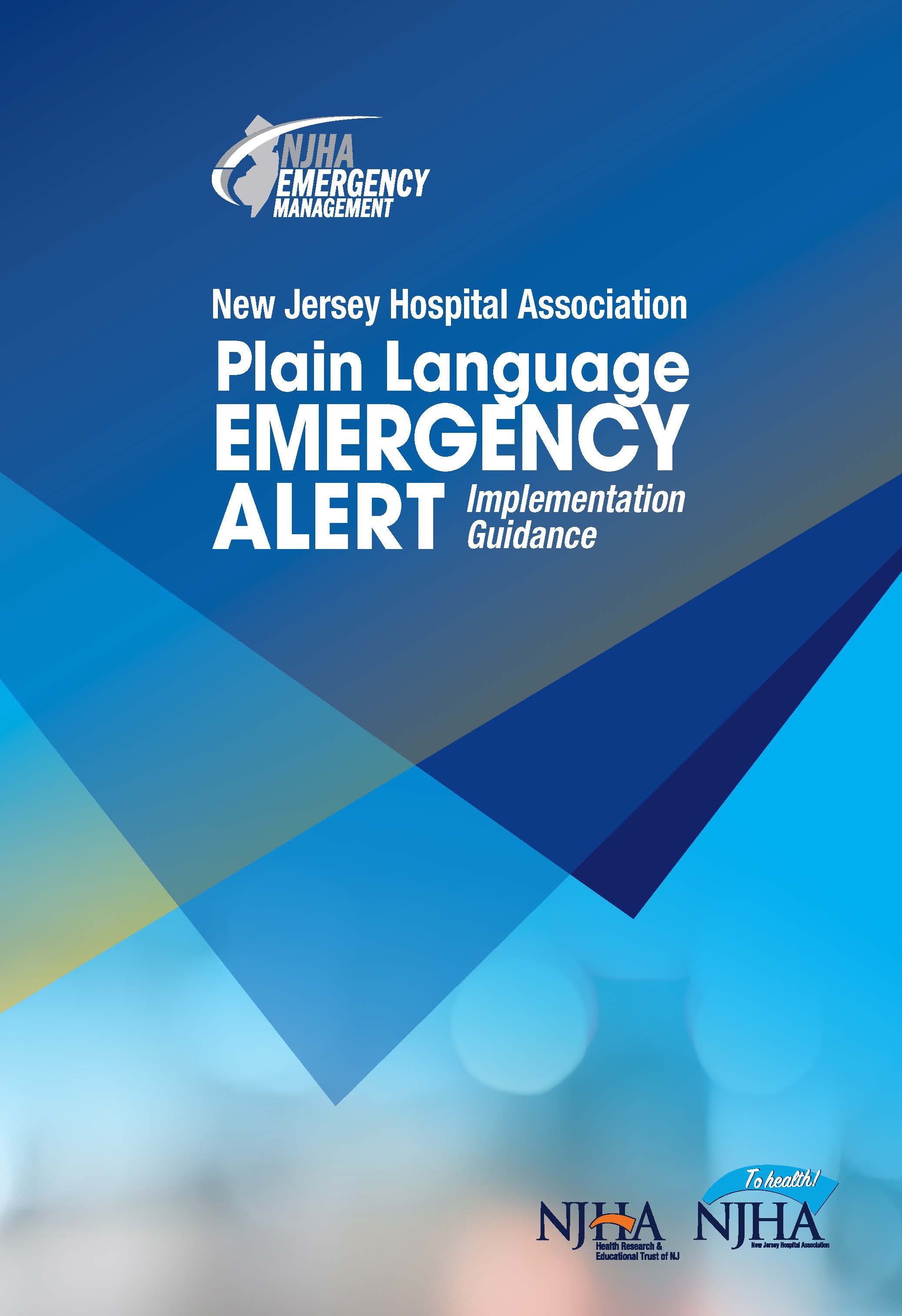 NJHA Plain Language Emergency Alert Guide Cover
