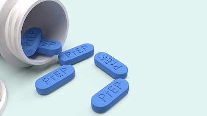 Blue PrEP pills
