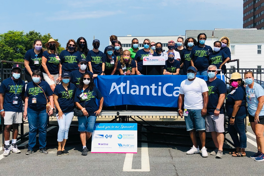 The AtlantiCare team joins a local health fair to promote health and wellness.