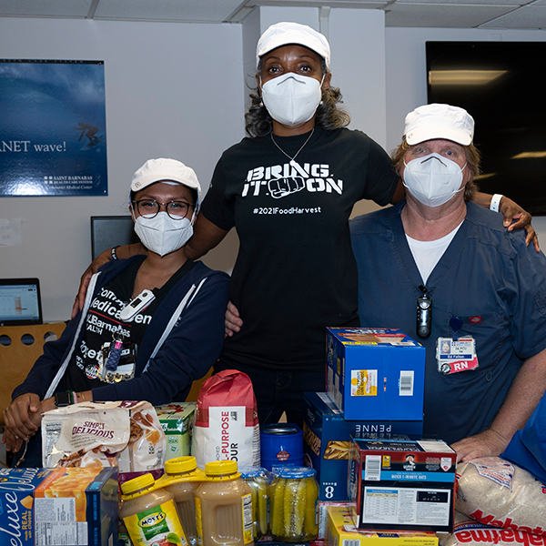 Community Medical Center donates 140 tons of food to local food pantries.