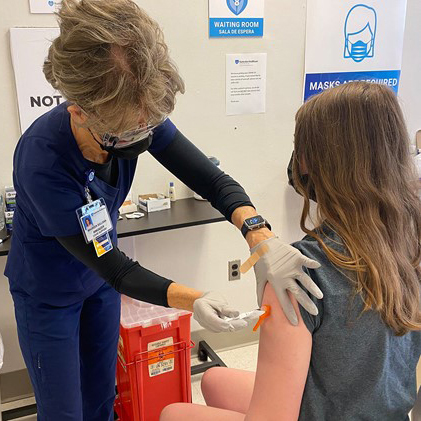 1.	At Hunterdon Healthcare, community members received free COVID shots and preparedness packs that included masks and hand sanitizer.