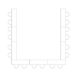 Horseshoe style seating sample
